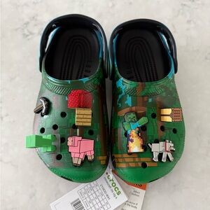 CROCS Kids Green Adventure Slippers